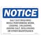 Signmission OSHA, Salt Suit Required While Performing Work, 10in X 7in Rigid Plastic, 10" W, 7" H, Landscape OS-NS-P-710-L-18234 - alternate 1